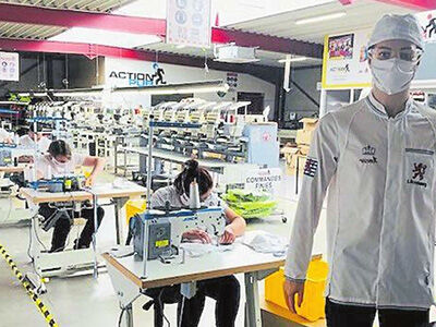 D&Eacute;PART POUR UNE PRODUCTION DE MASQUES R&Eacute;UTILISABLES