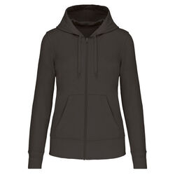 Sweat-shirt full zip &agrave; capuche K4031 DARK GREY