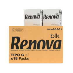 SERVIETTES RENOVA BLK TIPO G - (1SACHET)