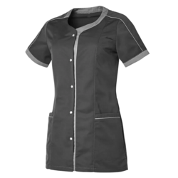 TUNIQUE FEMME LOU MC P/C CHARBON/GRIS MOYEN
