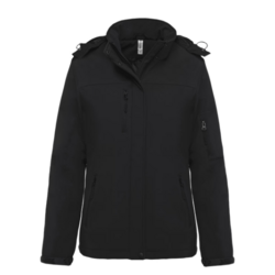 PARKA SOFTSHELL DOUBL&Eacute;E CAPUCHE FEMME