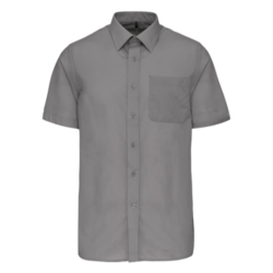 CHEMISE POPELINE POLYCOTON MANCHES COURTES ENTRETIEN FACILE HOMME