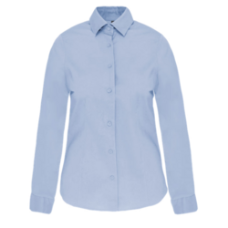 CHEMISE COTON / &Eacute;LASTHANNE MANCHES LONGUES FEMME