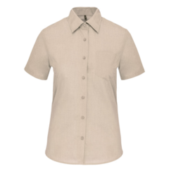 CHEMISE POPELINE POLYCOTON MANCHES COURTES ENTRETIEN FACILE FEMME