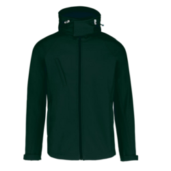 VESTE SOFTSHELL &Agrave; CAPUCHE AMOVIBLE HOMME