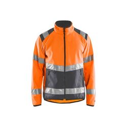 VESTE SOFTSHELL HAUTE-VISIBILIT&Eacute;