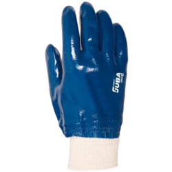 G. NITRILE LOURD, SUR SUPPORT JERSEY. BLEU. TOUT E