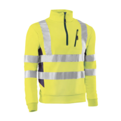 SWEATER 100% POLY&Egrave;STER, AVEC BANDES 3M�. COULEUR J