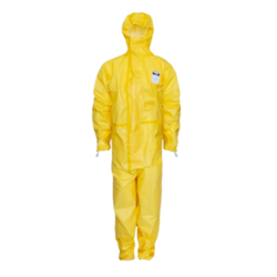 COMBINAISON JETABLE JAUNE, CAT.3 TYPE 3/4/5/6, MIC