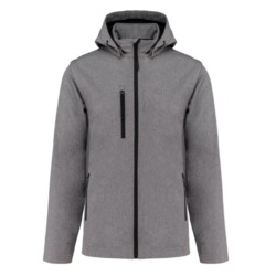 VESTE SOFTSHELL 3 COUCHES &Agrave; CAPUCHE AVEC MANCHES AMOVIBLES UNISEXE