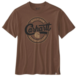 RELAXED FIT LIGHTWEIGHT SHORT-SLEEVE SCRIPT GRAPHIC T-SHIRT