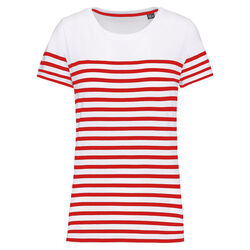 T-shirt femme Marini&egrave;re bio K3034 NAVY/WHITE STRIPES Niederkorn Differdange, Luxembourg