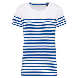 T-shirt femme Marini&egrave;re bio K3034 NAVY/WHITE STRIPES Niederkorn Differdange, Luxembourg
