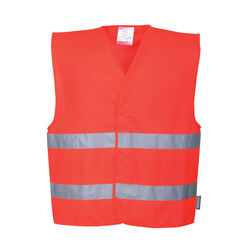 Gilet HV double bande baudrier Niederkorn Differdange, Luxembourg