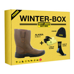 Box bottes fourr&eacute;es cuir + gants + chaussettes + bonnet